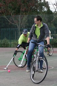 Tim Playing Bike Polo